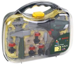 Bērnu darbarīku komplekts Klein Bosch DIY Case With Cordless Screwdriver II, zaļa krās./pelēka krās.