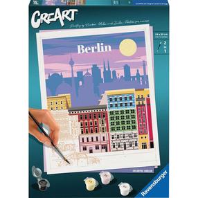 Tapymas pagal skaičius Ravensburger CreArt Colorful Berlin, violetinė sp./įvairių spalvų