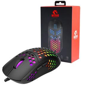 Vadu spēļu pele Marvo G961 RGB *, melna krās.