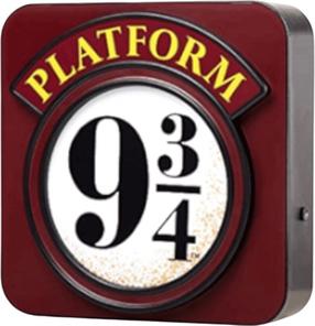 Stalinis šviestuvas Numskull Harry Potter Platform 9 3/4, LED, bordo sp./juoda sp.