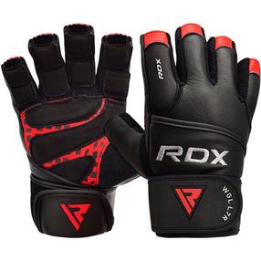 Treniņu cimdi RDX L7, melna krās./sarkana krās., L