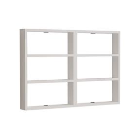 Sieninė lentyna Kalune Design Hexa, balta sp., 60 cm x 9 cm x 84.6 cm