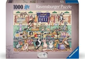 Пазл Ravensburger Dapper Dogs Digbys Deli, 50 см x 70 см, 1000 шт., многоцветный