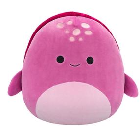 Pliušinis žaislas vėžlys Squishmallows Tudor, rožinė sp., 30 cm