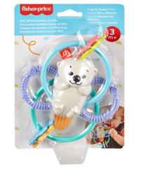 Kramtukai kūdikiams Mattel Fisher Price Otter, mėlyna sp./balta sp.
