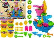 Plastilino rinkinys Lean Toys Ice Cream Machine Squeezer, 45 cm, įvairių spalvų