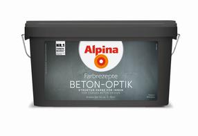 Eriotstarbeline värv, universaalsed Alpina Beton-Optik, hall v.