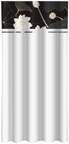Naktinė užuolaida Mariall ZMK-120, aukso sp./balta sp./juoda sp., 160 cm x 270 cm
