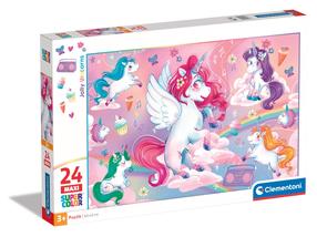 Dėlionė Clementoni Noli Jolly Unicorn 28525, 42 cm x 62 cm, 24 vnt., įvairių spalvų