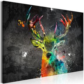 Репродукция Artgeist Rainbow Deer MDF02, 30 см x 20 см