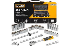 Tööriistakomplekt, pistikvõtme komplekt Topex JCB-4362M, 450 mm, 8 - 32 mm, 36 tk