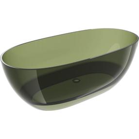 Vann, teisaldatav Mexen Pure, 170 cm x 80 cm x 58 cm, ovaalne, olive transparent v.