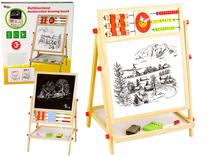 Piešimo lenta, su priedais Lean Toys Multifunctional 2in1, 43 cm, ruda sp.