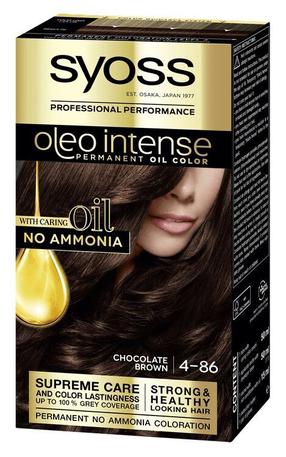 Plaukų dažai Syoss Oleo Intense, 4.86 chocolate brown, 4.86 Chocolate Brown, 115 ml