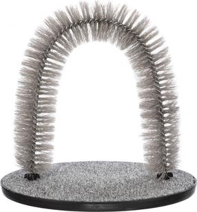 Birstes kaķiem Trixie Fur Care Arch TX-23130, pelēka krās.