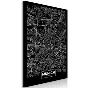 Reprodukcija Artgeist Dark Map of Munich N8670-SPWD, 20 cm x 30 cm