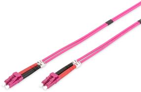 Kabelis Digitus Fiber Optic Multimode Patchcord DK-2533-10-4 LC, LC, 10 m, rozā krās.