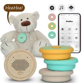 Игрушечное животное Alecto Heehee Bear, английский, коричневый цв.