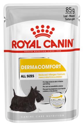 Märg koeratoit Royal Canin Dermacomfort Pâté, 0.085 kg x 12 tk.