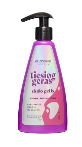 Kehapesugeel Tiesiog geras Sparkling Mimoza, 210 ml