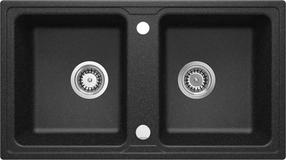 Кухонная мойка Deante Zorba ZQZ 2203, гранит, 78 см x 43.5 см x 16.5 см, графитовый цв.