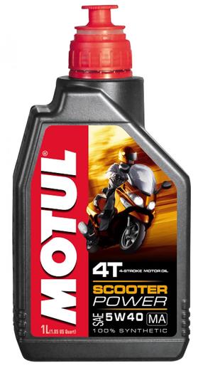 Motoreļļa Motul Scooter Power 4T 5W - 40, sintētiskais, 1 l