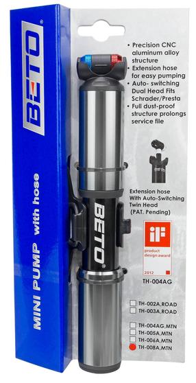 Pompa BETO Mini PRO Alu TH-004AGN, aliuminis, sidabro sp.
