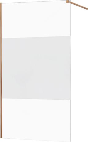 Dušo sienelė Mexen Kioto 800-110-101-60-35, 110 cm x 200 cm, rausvojo aukso sp./grūdintas