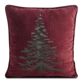 Ziemassvētku dekoratīvs spilvenu pārvalks PSWA-348, bordo krās., 45 cm x 45 cm