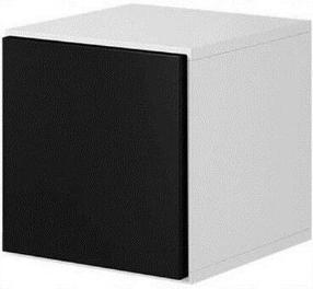 Spintelė Cama Meble Roco, balta/juoda, 37 cm x 39 cm x 37 cm