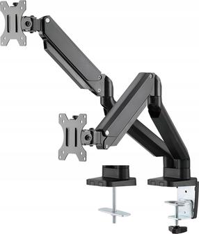 Настольный держатель для двух мониторов Deltaco ARM-0351, 17-32″, 16 кг