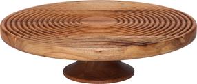 Kūkas šķīvis Maku Groove 650043, 30 cm x 8.5 cm, 30 cm, Brūna krās.