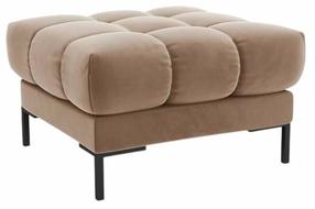 Пуф Cosmopolitan Design Bali Bluvel 28, beige melange цв., 60 см x 60 см x 41 см