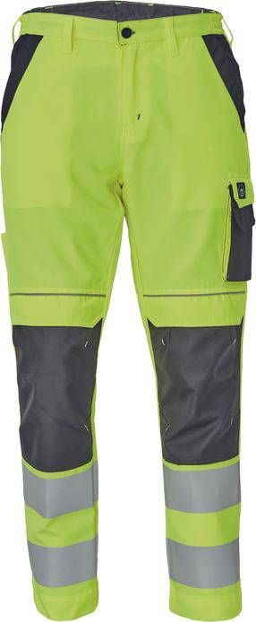 Darbo kelnės vyrams Cerva Max Vivo HV, juoda sp./geltona sp., 44 dydis