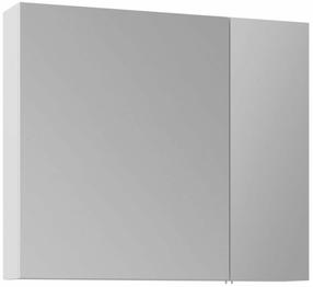 Pakabinama vonios spintelė su veidrodžiu Kalune Design Nuvola, balta sp., 16 cm x 75 cm x 66 cm
