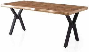 Valgomojo stalas Kalune Design Gala, riešuto sp., 80 cm x 180 cm x 79 cm