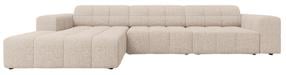 Kampinė sofa Cosmopolitan Design Chicago Haga 30, beige melange sp., kairinė, 167 x 294 cm x 78 cm
