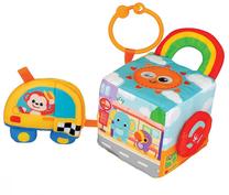 Lavinimo žaislas Smily Play Little Pals On The Move Activity Cube, 12 cm, įvairių spalvų