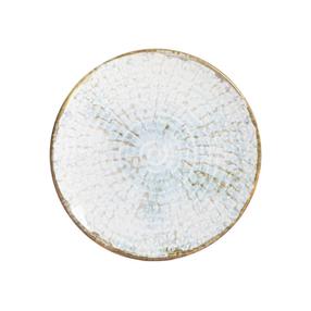 Šķīvis pusdienu Homla Fonti, 27 cm x 27 cm, zila krās.