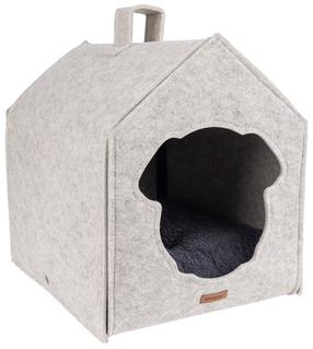 Gyvūno guolis Amiplay Quick Press 2in1 Hygge, smėlio sp., 33 cm x 42 cm