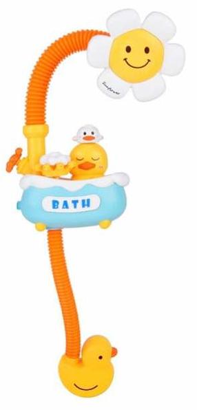 Žaislinis vandens fontanas Shower Flower ZA5928, balta/geltona/oranžinė