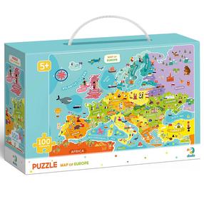 Dėlionė Tm Toys Map of Europe, 64 cm x 64 cm, 100 vnt., įvairių spalvų