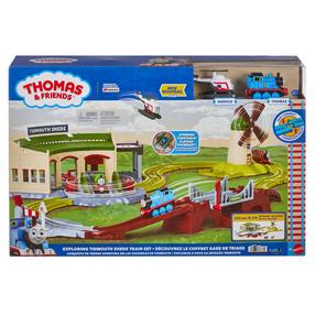 Игрушечный поезд с рельсами Mattel Thomas and Friends Exploring Tidmouth Sheds JLL36, многоцветный