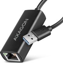 Adapteris Axagon ADE-AR USB A Vīrietis, RJ-45 Sieviete, 0.15 m, melna krās.