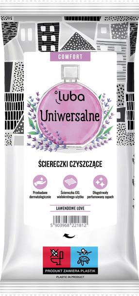 Mitrās salvetes Luba Comfort Lavender, dažādām virsmām, 0.3 kg