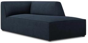 Sofa Micadoni Home Ruby Structured Fabric Chaise Longue, tamsiai mėlyna sp., dešininė, 181 x 93 cm x 69 cm