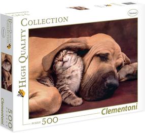 Пазл Clementoni Cuddles 35020, 49 см x 36 см, 500 шт., многоцветный