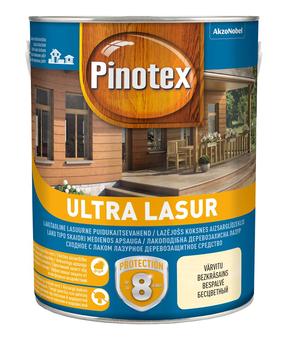 Medienos impregnantas Pinotex Ultra Lasur, akmens pilka, 3 l