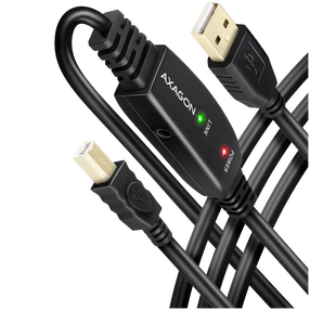 Kaabel Axagon ADR-215B, USB 2.0 Type A/USB 2.0 type B, 1500 cm, must v.