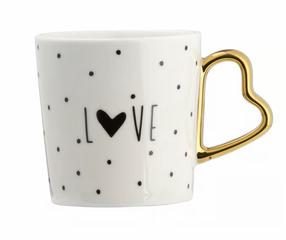 Tass Ambition Amore Love, kuldne v./valge v./must v., 0.4 l